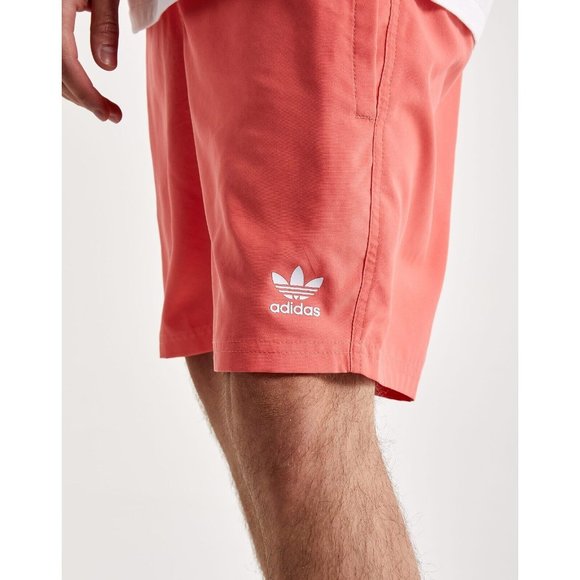 Adidas Adicolor Essentials Trefoil Swim Shorts Men's Gym Pink HE9423 sz XS - Picture 3 of 4